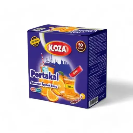 Portakal Aromalı İçecek Tozu 50 Adet – Koza